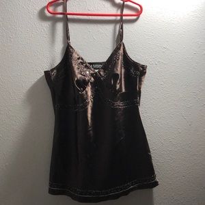 Beaded Brown Vintage Tank